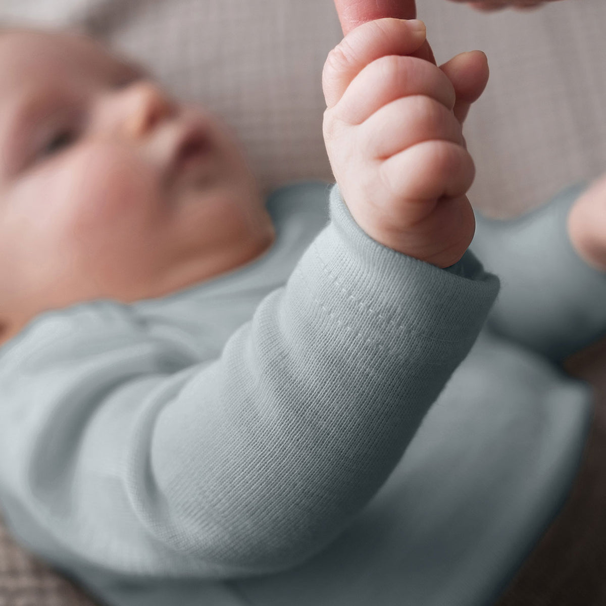 Baby Bodysuit Long Sleeve - Organic Merino/Silk (0-3yrs)