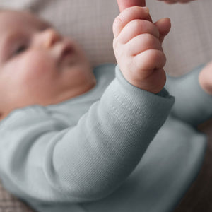 Baby Bodysuit Long Sleeve - Organic Merino/Silk (0-3yrs)