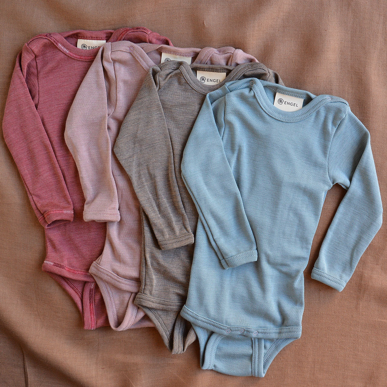 Baby Bodysuit Long Sleeve - Organic Merino/Silk (0-3yrs)