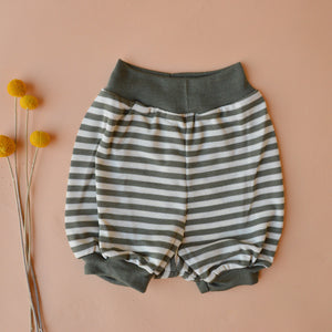 Summer Nappy Pants - Organic Merino/MulberrySilk - Stripes (0-2y) *Returning Soon