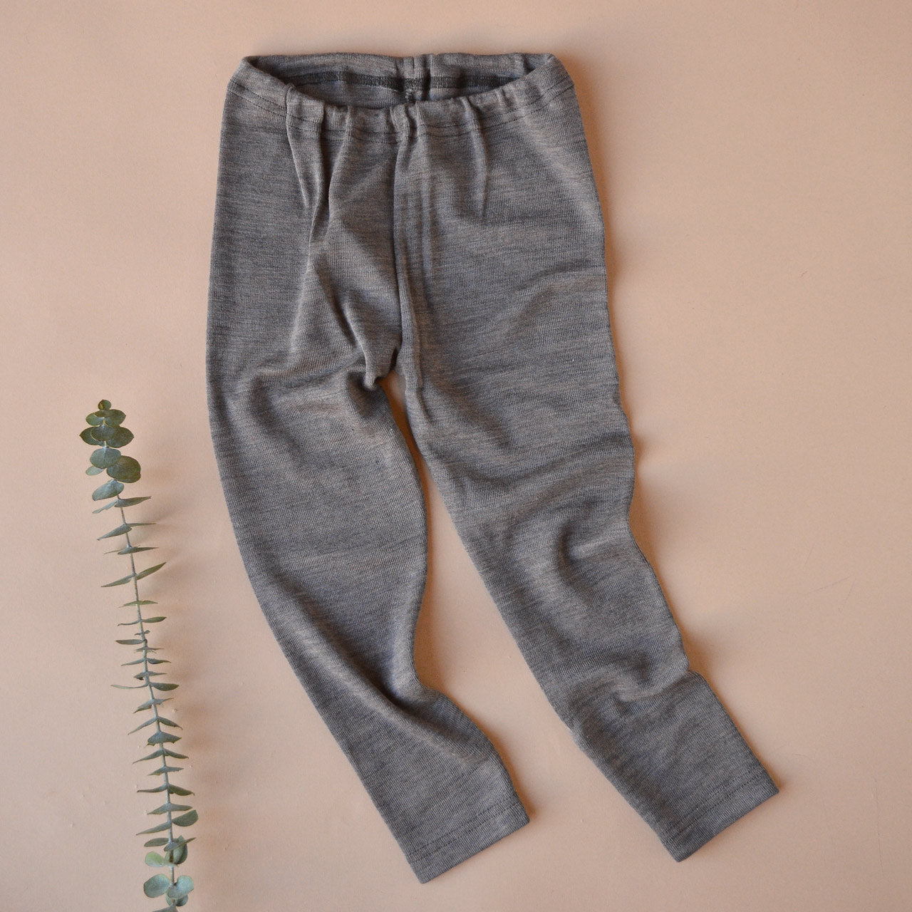 Baby Leggings - Organic Wool/Silk - Walnut (0-2y)