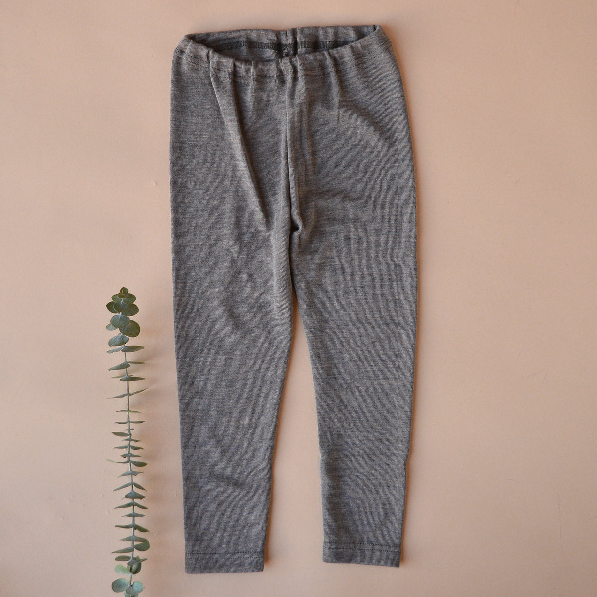 Baby Leggings - Organic Wool/Silk - Walnut (0-2y)