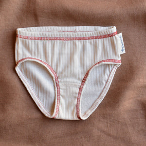 Girls Undies - 100% Organic Cotton - Natural (3-12y)