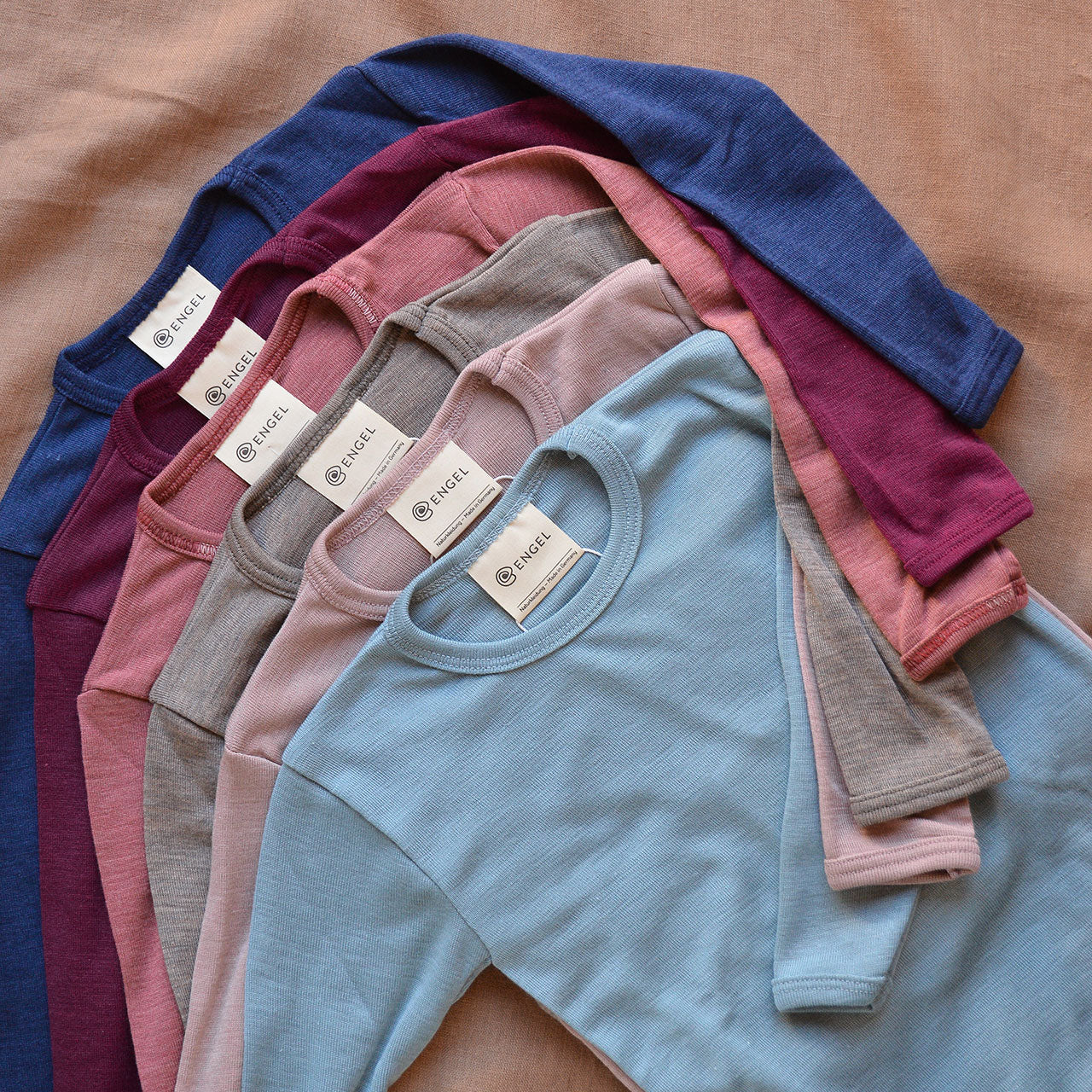 Child's Long Sleeve Top - Organic Merino/Silk (1-14y)