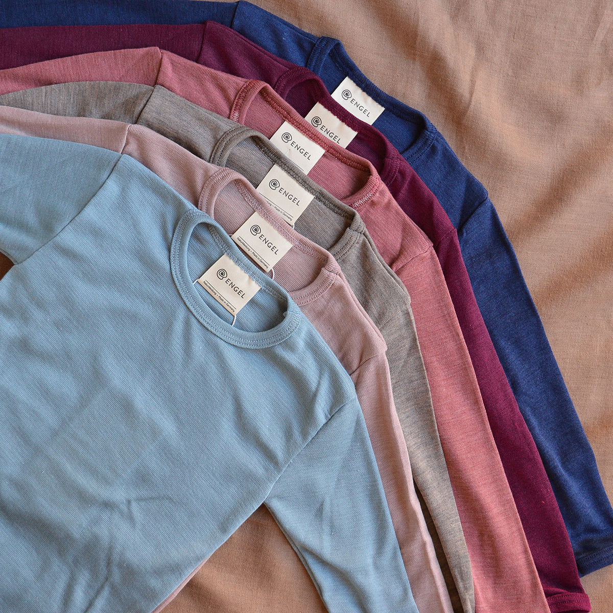 Child's Long Sleeve Top - Organic Merino/Silk (1-14y)