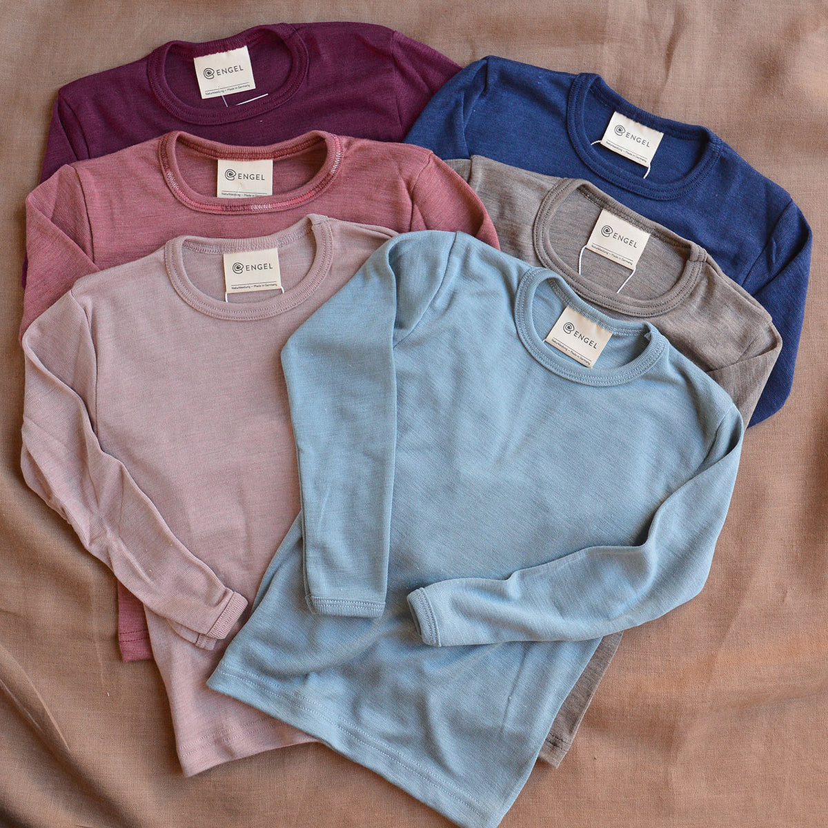 Child's Long Sleeve Top - Organic Merino/Silk (1-14y)
