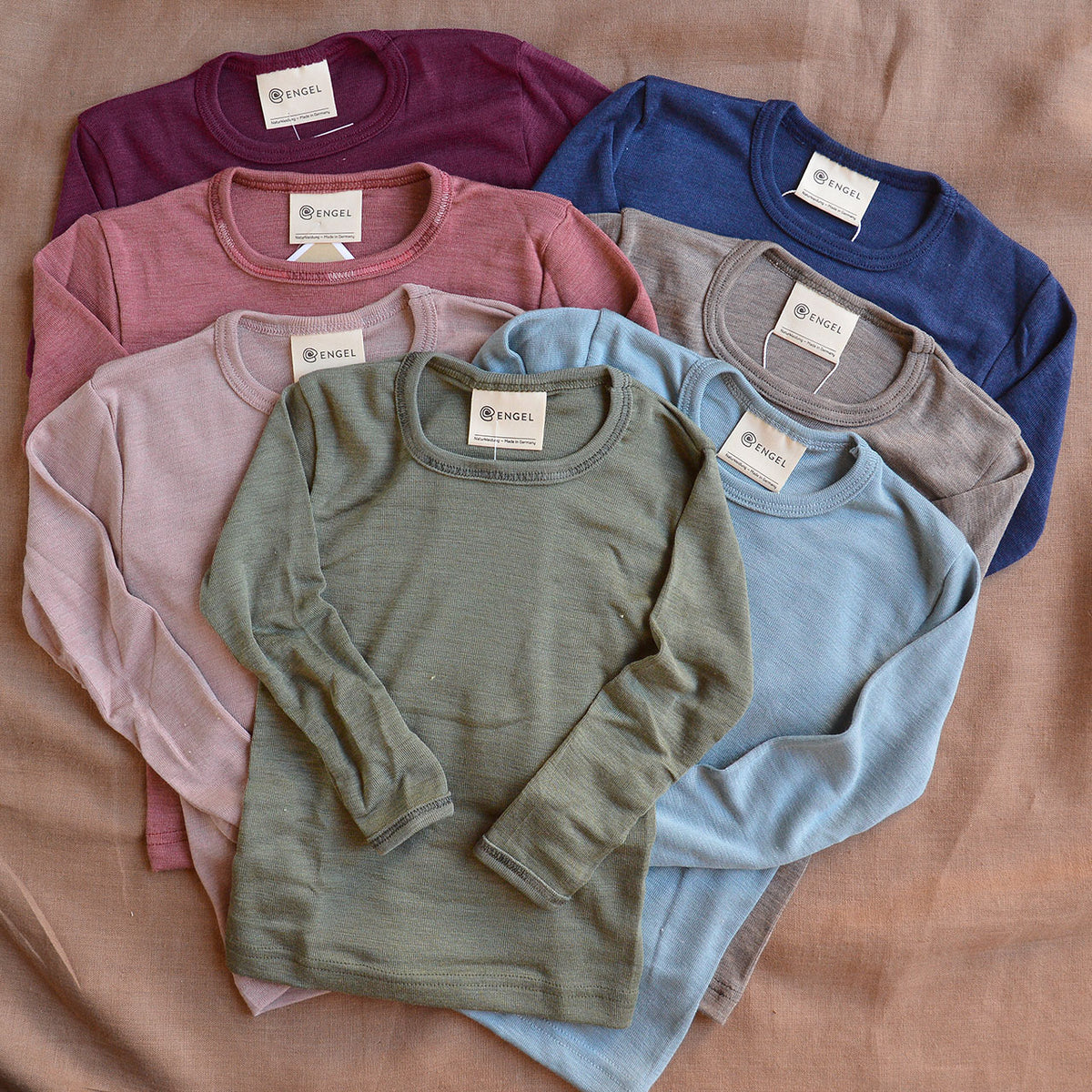 Child's Long Sleeve Top - Organic Merino/Silk (1-14y)