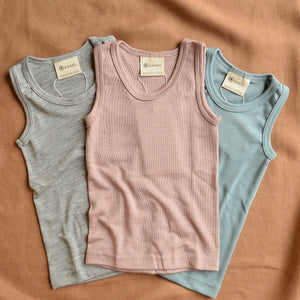 Child's Sleeveless Vest - Organic Merino/Silk (1-14y)