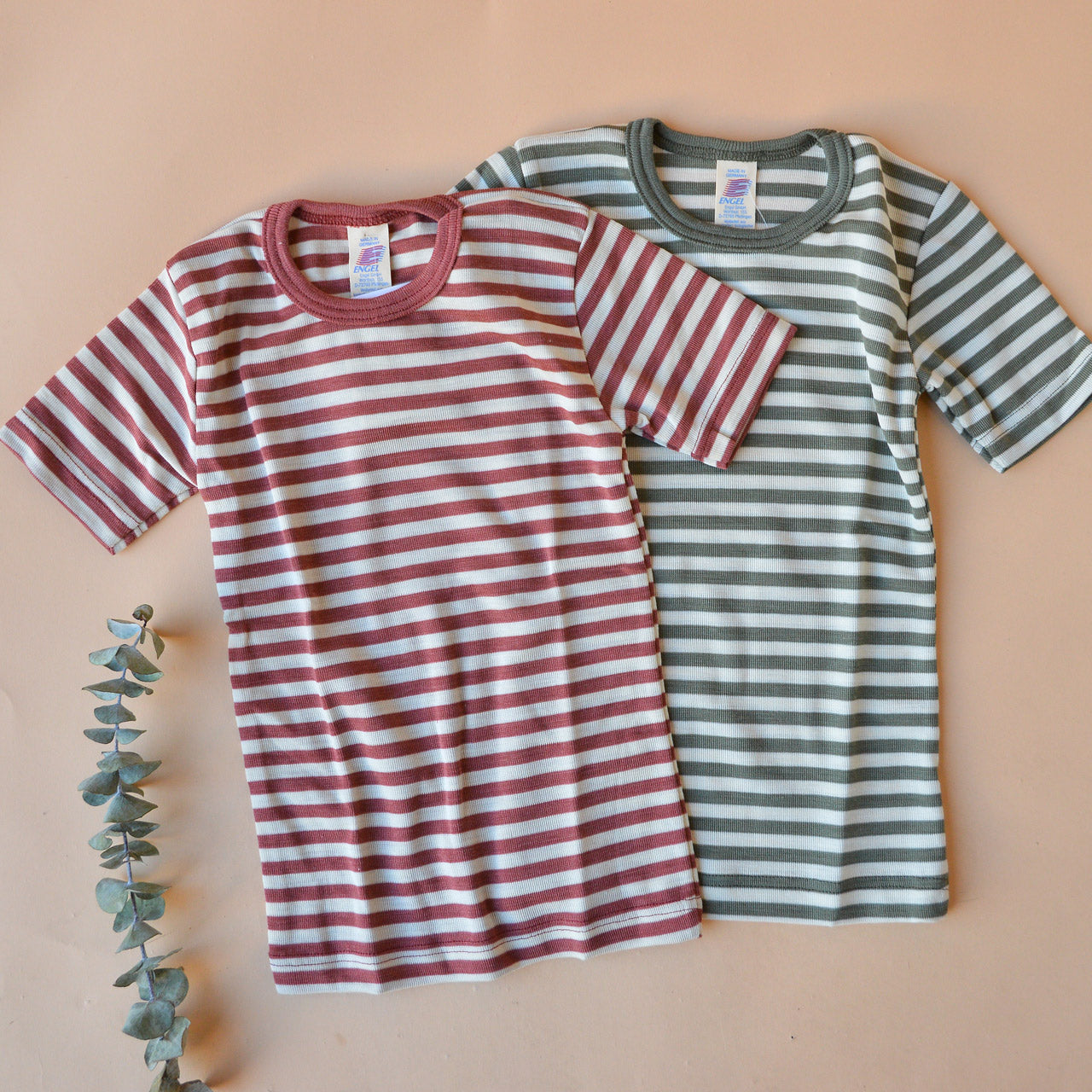Child's Organic Merino/Silk T-Shirt - Stripes (3-10y) *Limited Edition