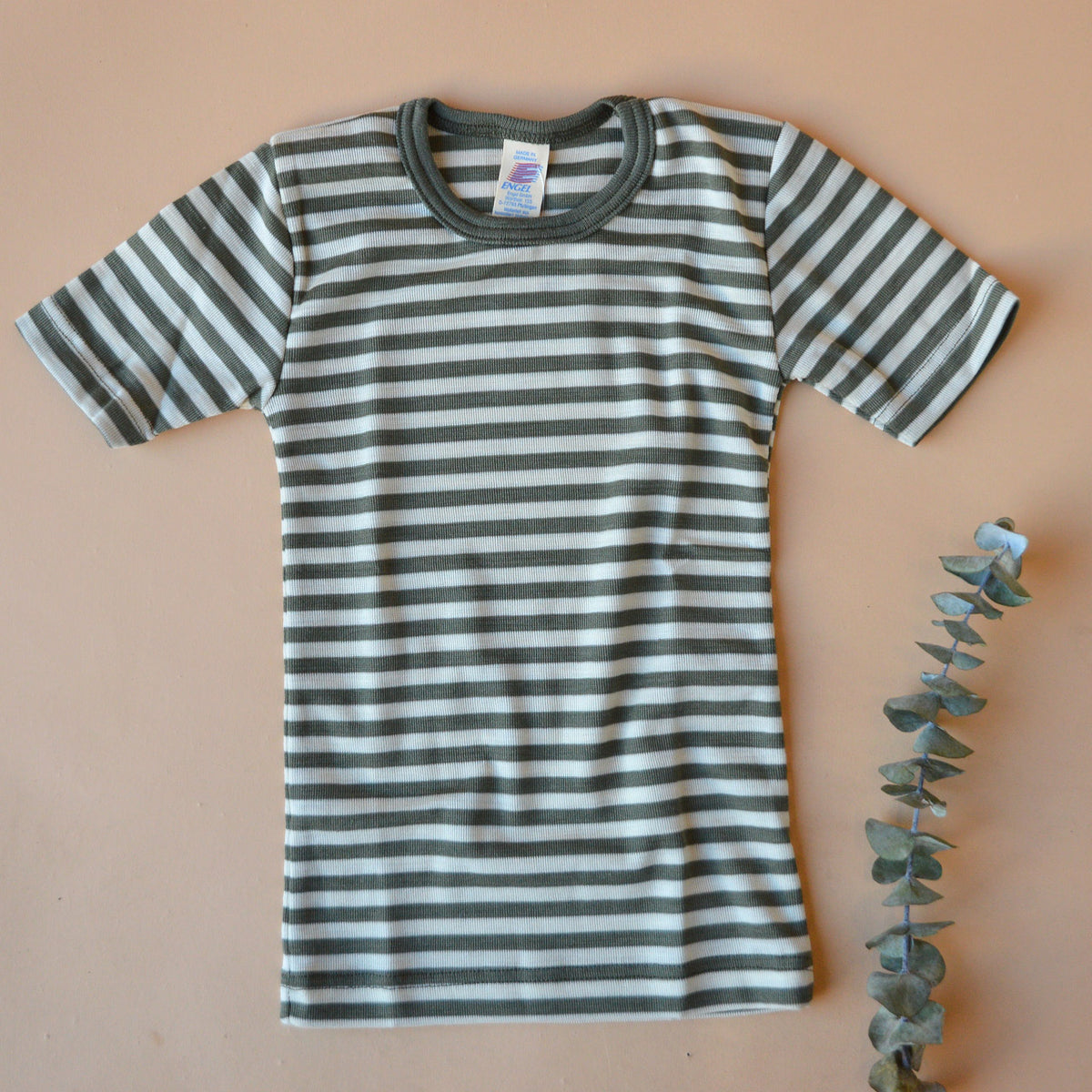 Child's Organic Merino/Silk T-Shirt - Stripes (3-10y) *Limited Edition