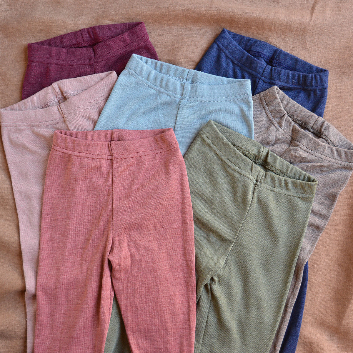 Child's Leggings - Organic Wool/Silk (1-14y)