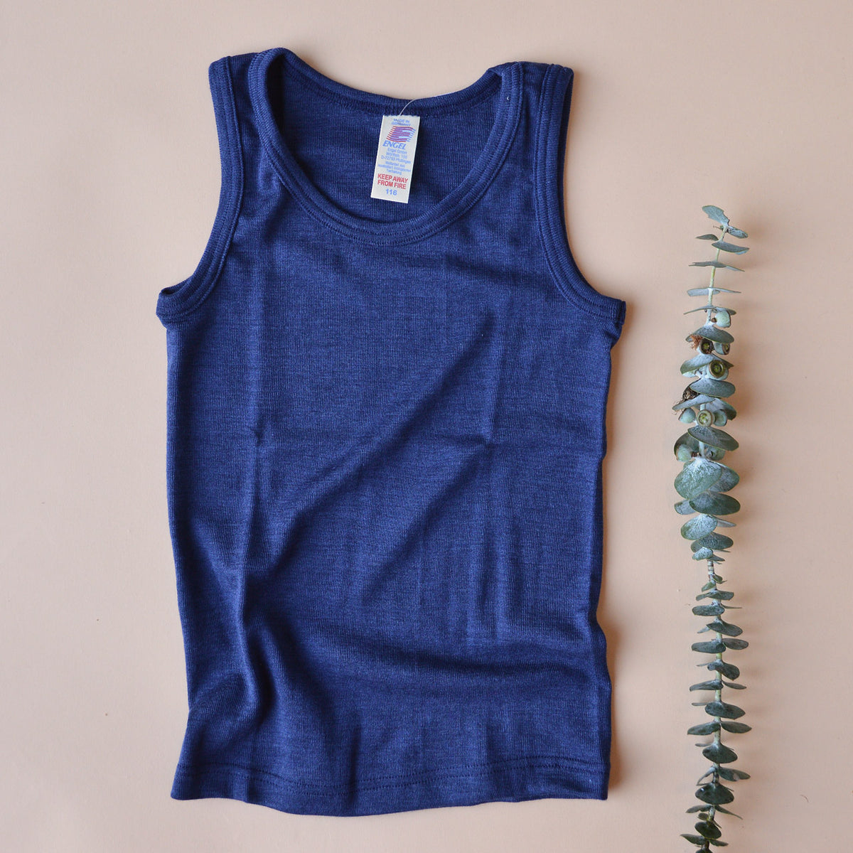 Child's Sleeveless School Vest - Organic Merino/Silk (5-16y)