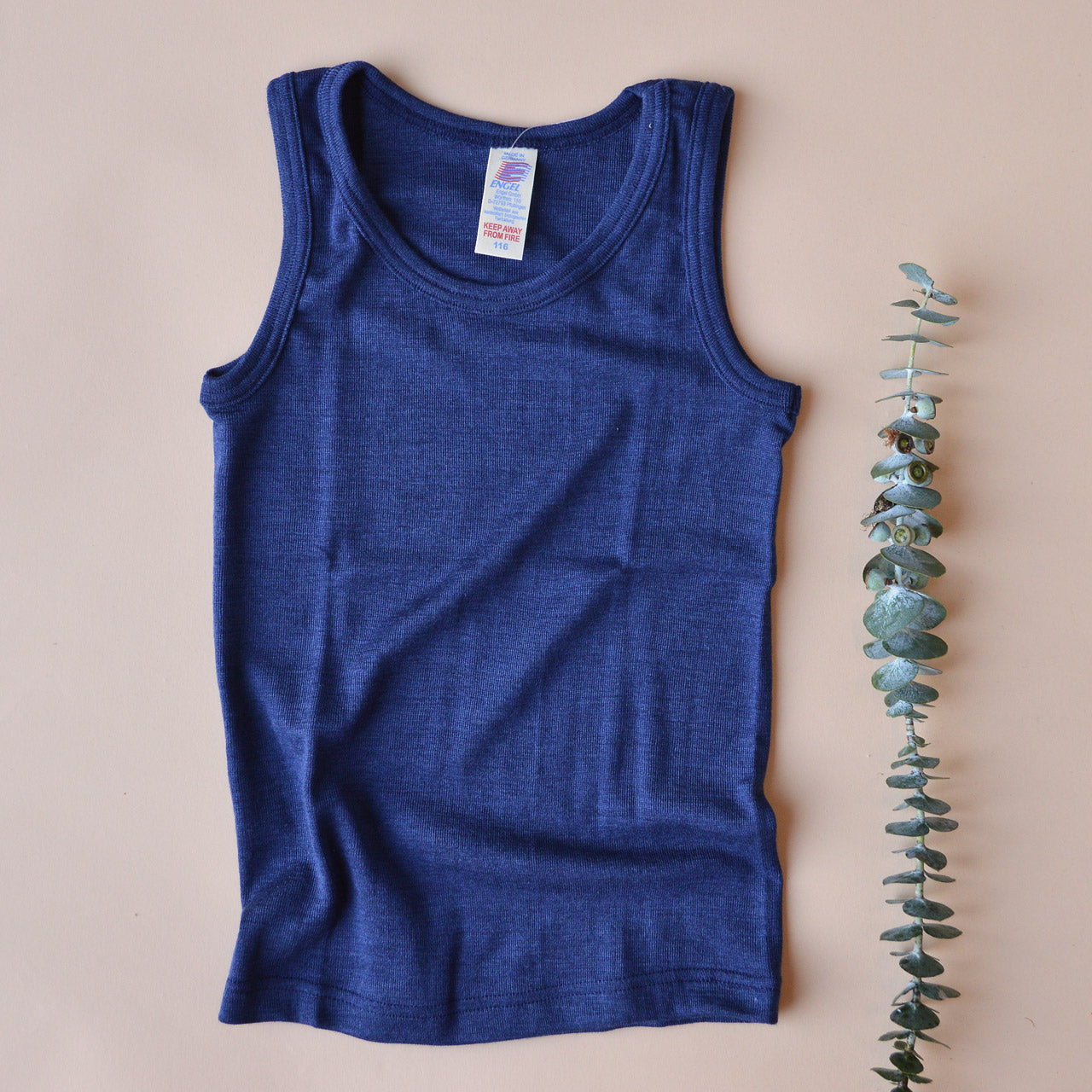 Child's Sleeveless School Vest - Organic Merino/Silk (5-16y)