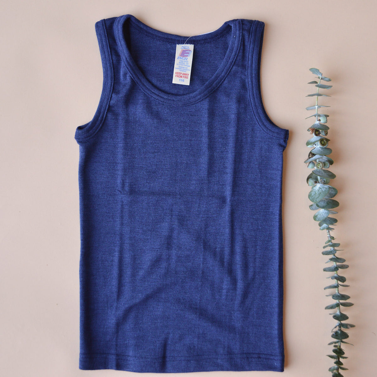 Child's Sleeveless School Vest - Organic Merino/Silk (5-16y)