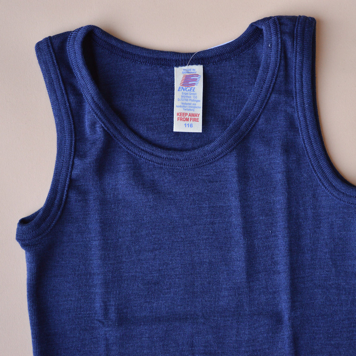 Child's Sleeveless School Vest - Organic Merino/Silk (5-16y)