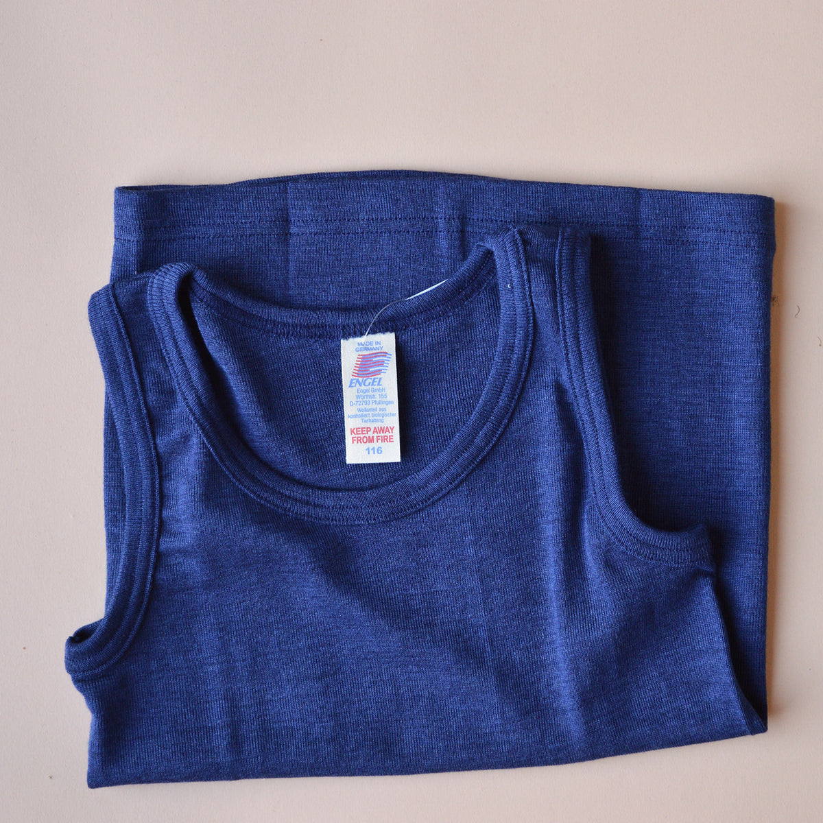 Child's Sleeveless School Vest - Organic Merino/Silk (5-16y)