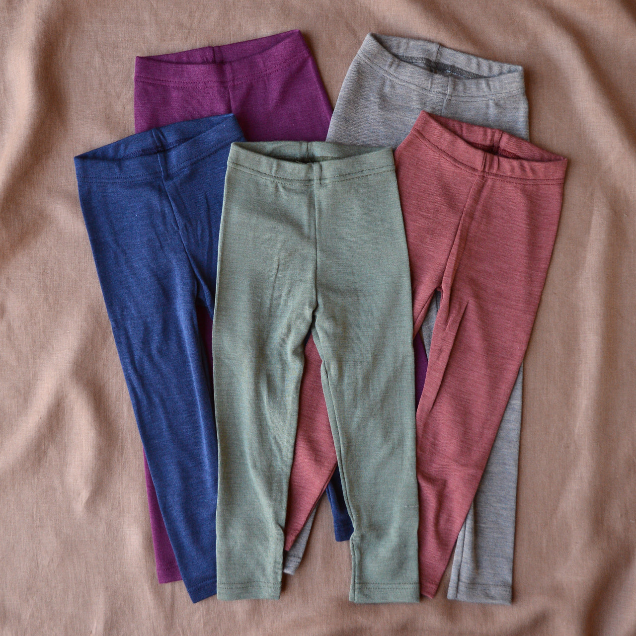 Child's Leggings - Organic Wool/Silk (1-14y)