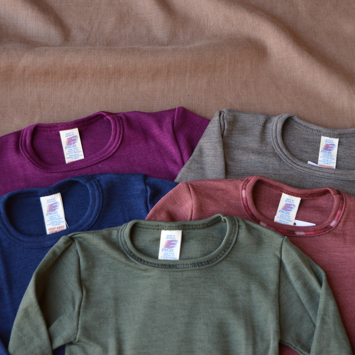 Child's Long Sleeve Top - Organic Merino/Silk (1-14y)