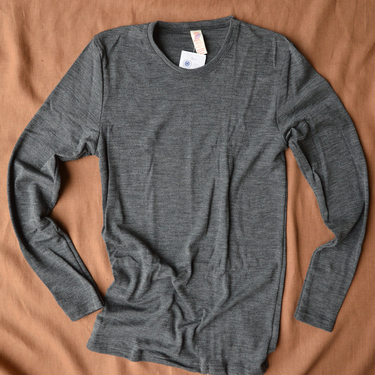 Men's 100% Organic Merino Wool Long Sleeve Top *Returning 2026