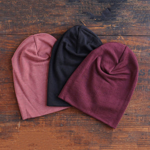 Adults Beanie - Organic Merino/Silk