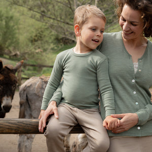 Child's Long Sleeve Top - 100% Organic Merino (3-10y)