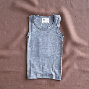 Child's Sleeveless Vest - Organic Merino/Silk (1-14y)
