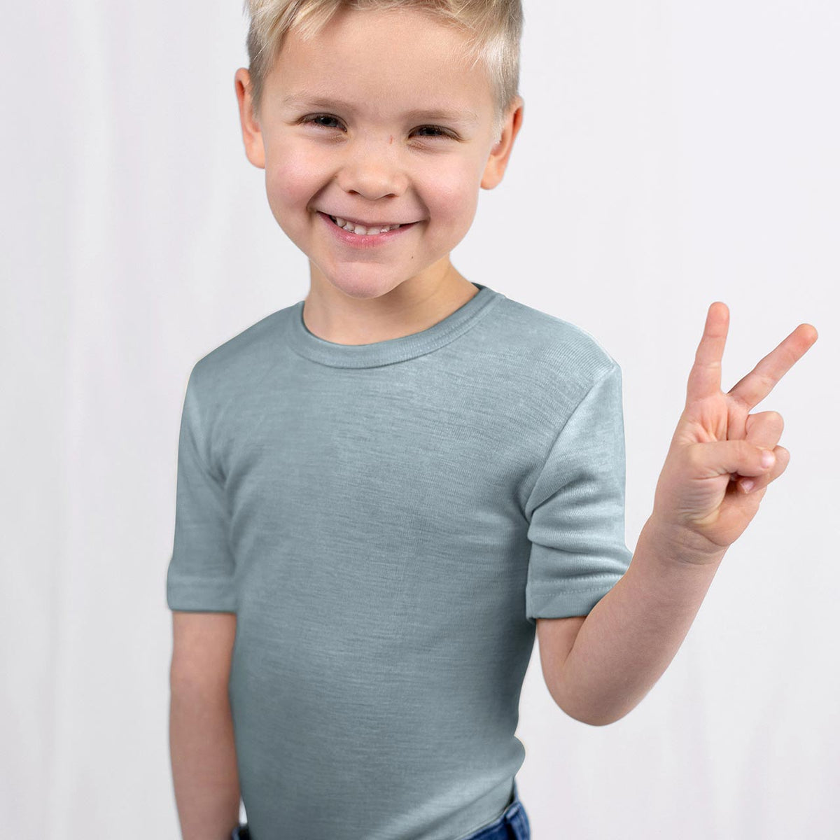Child's T-Shirt - Organic Merino/Silk (1-14y)