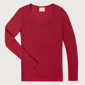 Women's 100% Organic Merino Wool Long Sleeve Top