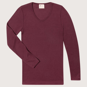 Women's Organic Merino Wool/Silk Long Sleeve Top