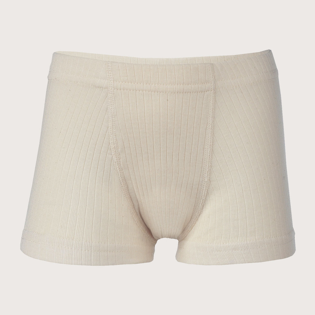Boys Boxer Briefs - 100% Organic Cotton - Natural (5-12y)