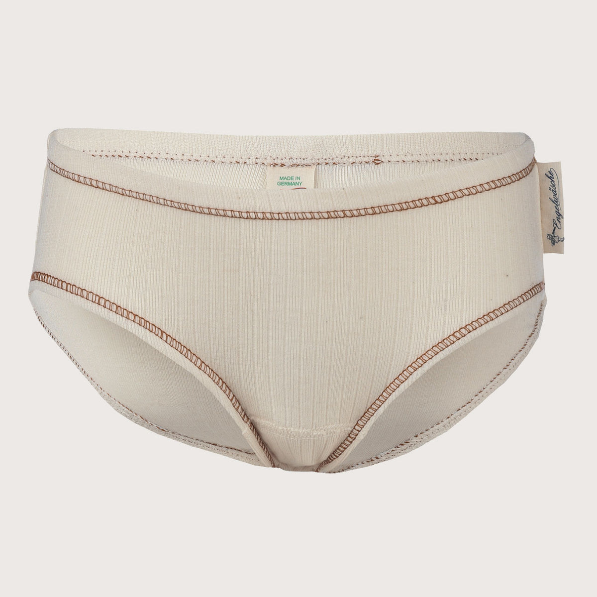 Girls Undies - 100% Organic Cotton - Natural (3-12y)