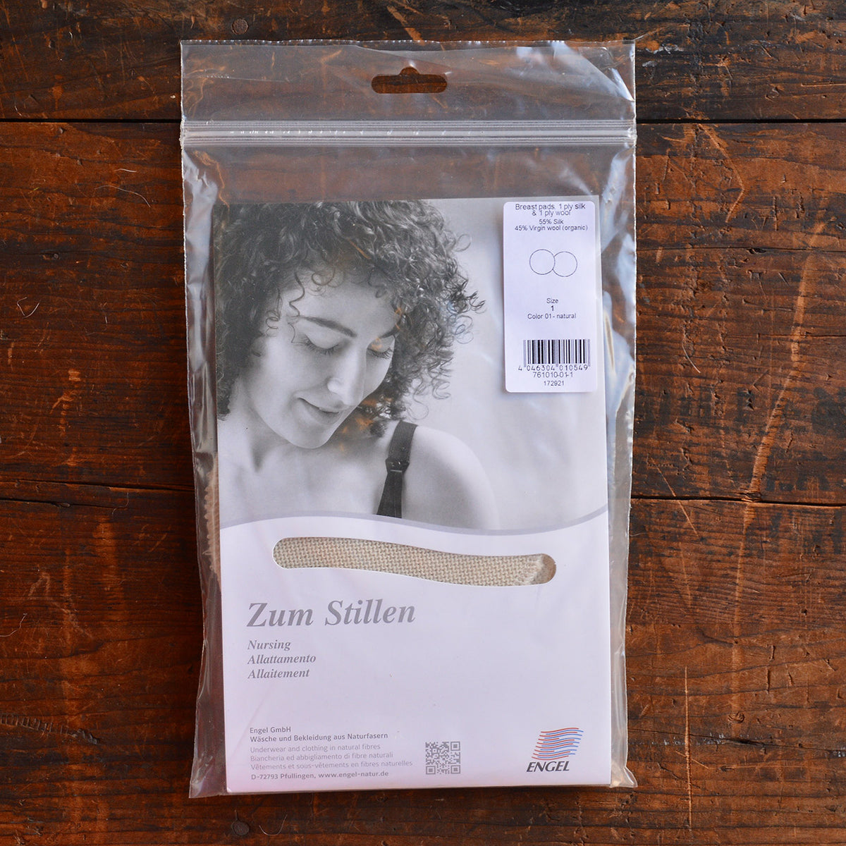 Breast Pads in 2 layers - Silk/Wool (2 Pairs)