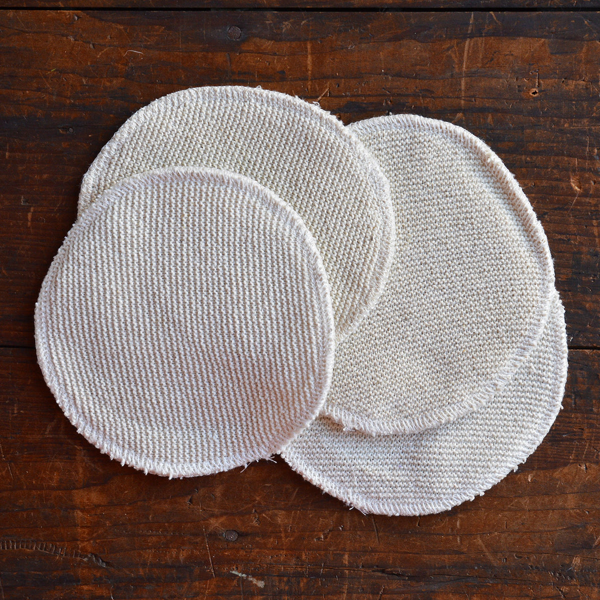 Breast Pads in 2 layers - Silk/Wool (2 Pairs)