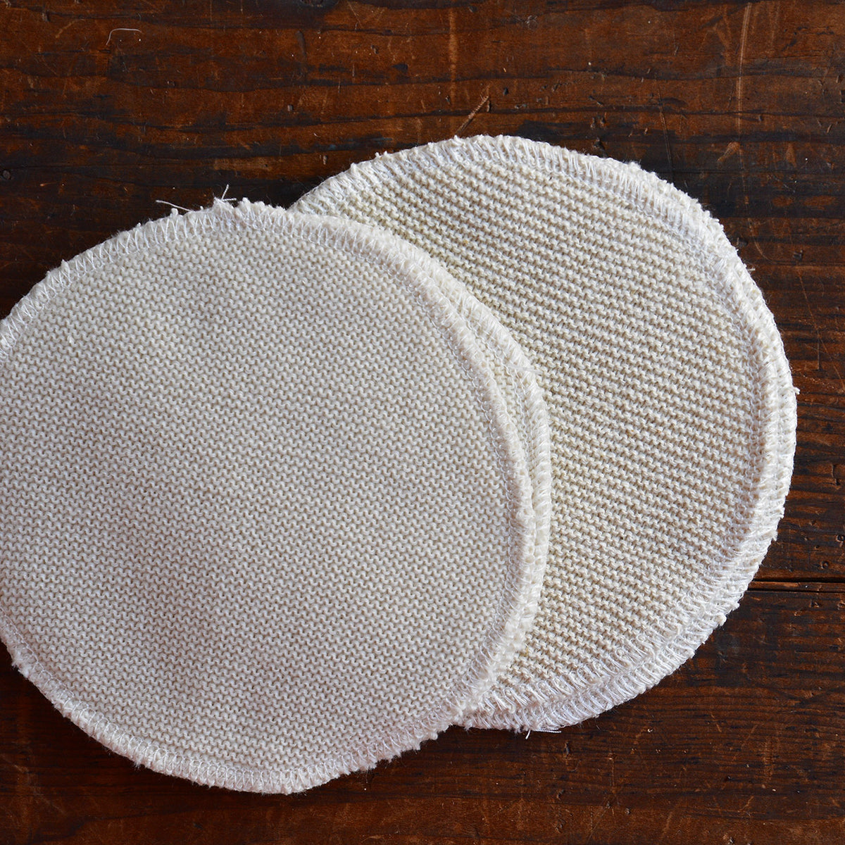 Breast Pads in 2 layers - Silk/Wool (2 Pairs)