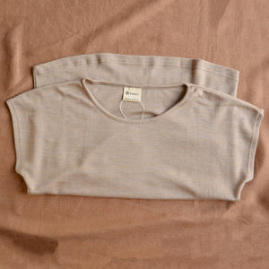 Women's Drop Shoulder Top - Organic Merino/Silk (XS-L)