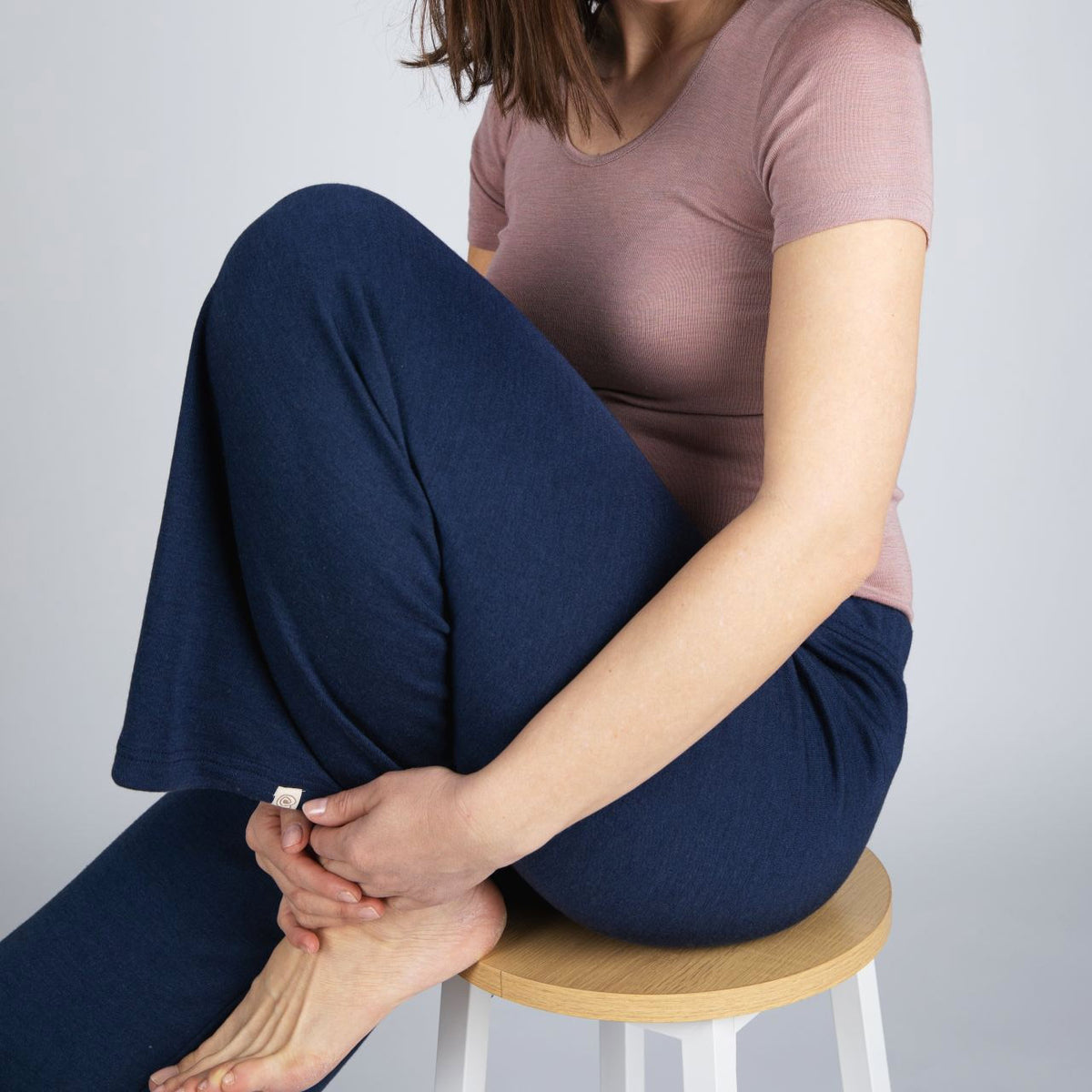 Women's Casual Lounge Pants - Organic Merino/Silk (XS-L)