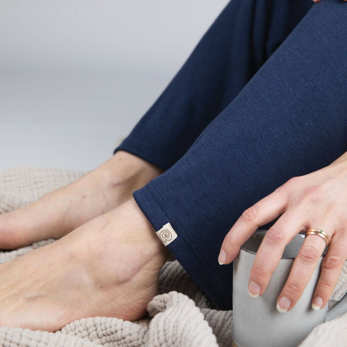 Women's Casual Lounge Pants - Organic Merino/Silk (XS-L)