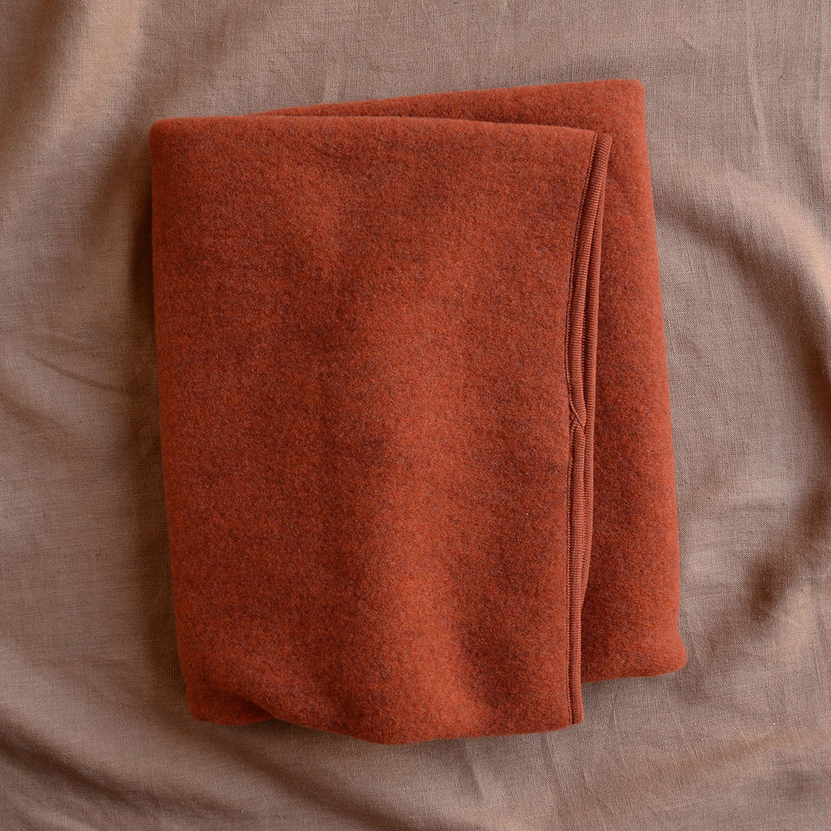 Baby Blanket in Organic Merino Wool Fleece - Magma (65x100cm) *Limited colour