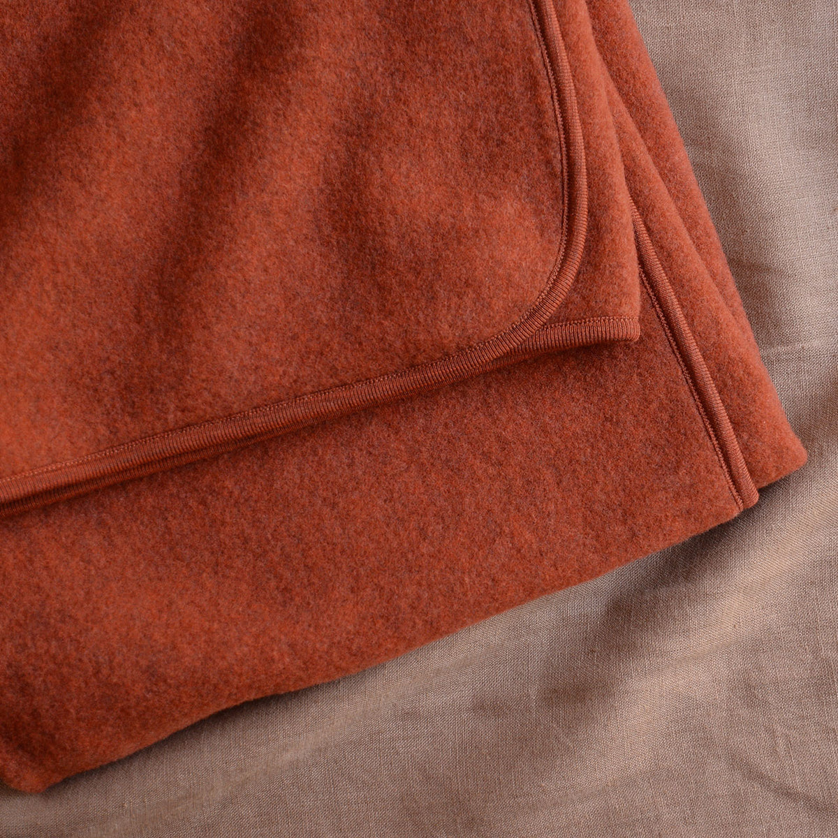 Baby Blanket in Organic Merino Wool Fleece - Magma (65x100cm) *Limited colour