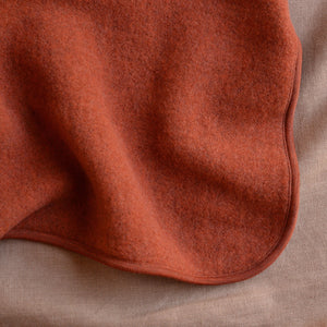Baby Blanket in Organic Merino Wool Fleece - Magma (65x100cm) *Limited colour