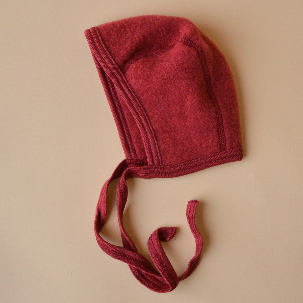 Baby Bonnet - 100% Organic Wool Fleece (0-9m)