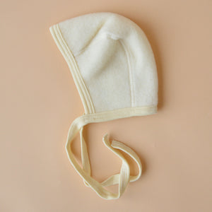 Baby Bonnet - 100% Organic Wool Fleece (0-9m)