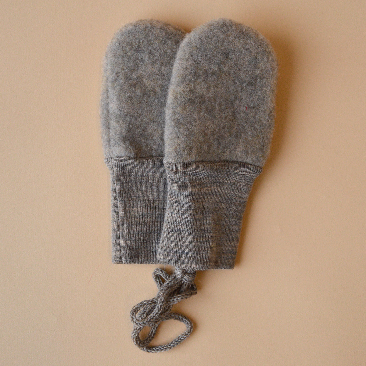 Baby Mittens - 100% Organic Wool Fleece (0-18m)
