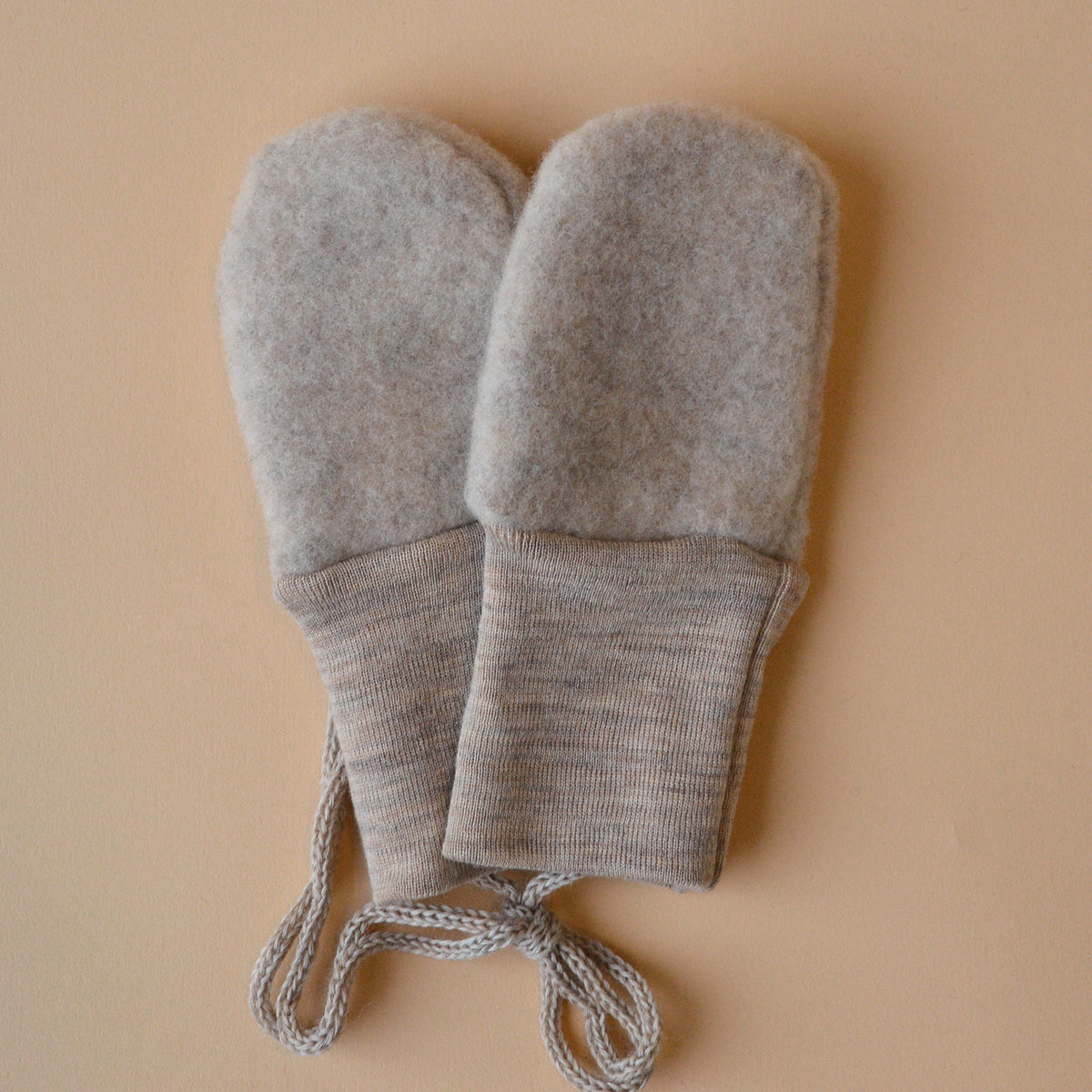 Baby Mittens - 100% Organic Wool Fleece (0-18m)