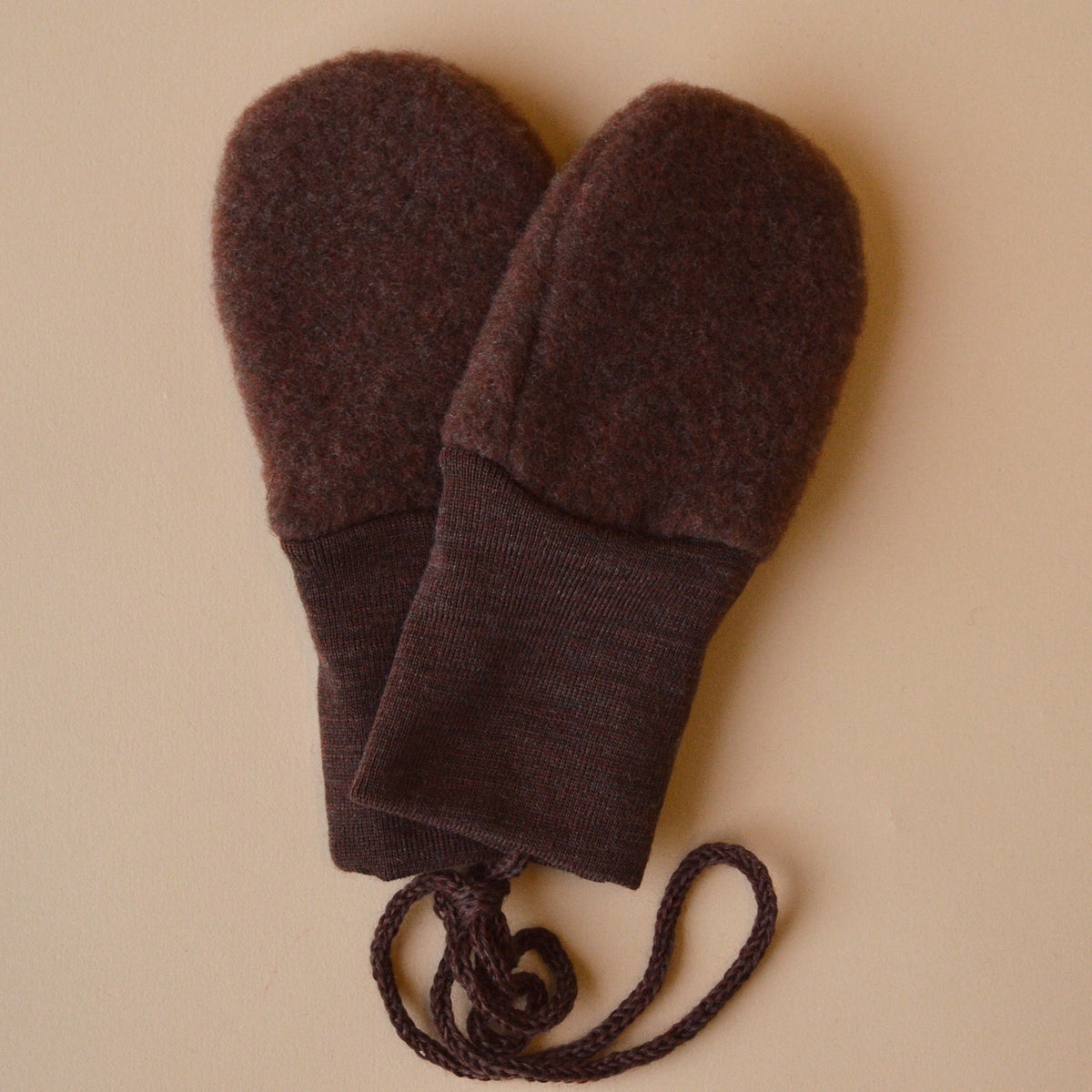 Baby Mittens - 100% Organic Wool Fleece (0-18m)