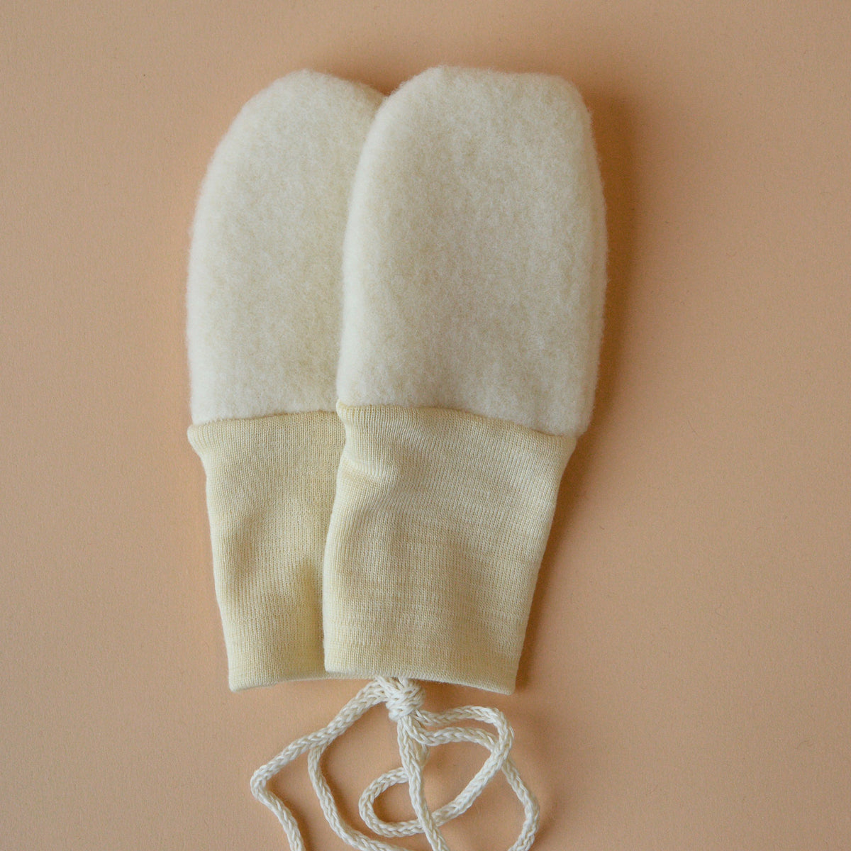 Baby Mittens - 100% Organic Wool Fleece (0-18m)