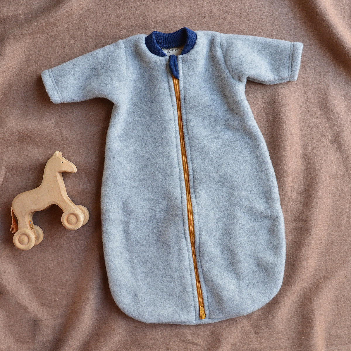 Wool Fleece Sleeping Bag With Arms (newborn-6m)