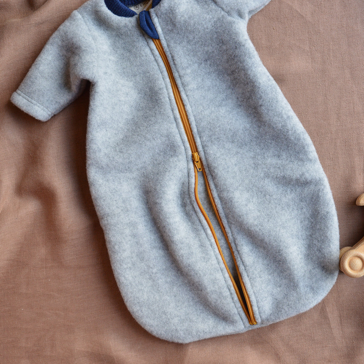 Wool Fleece Sleeping Bag With Arms (newborn-6m)