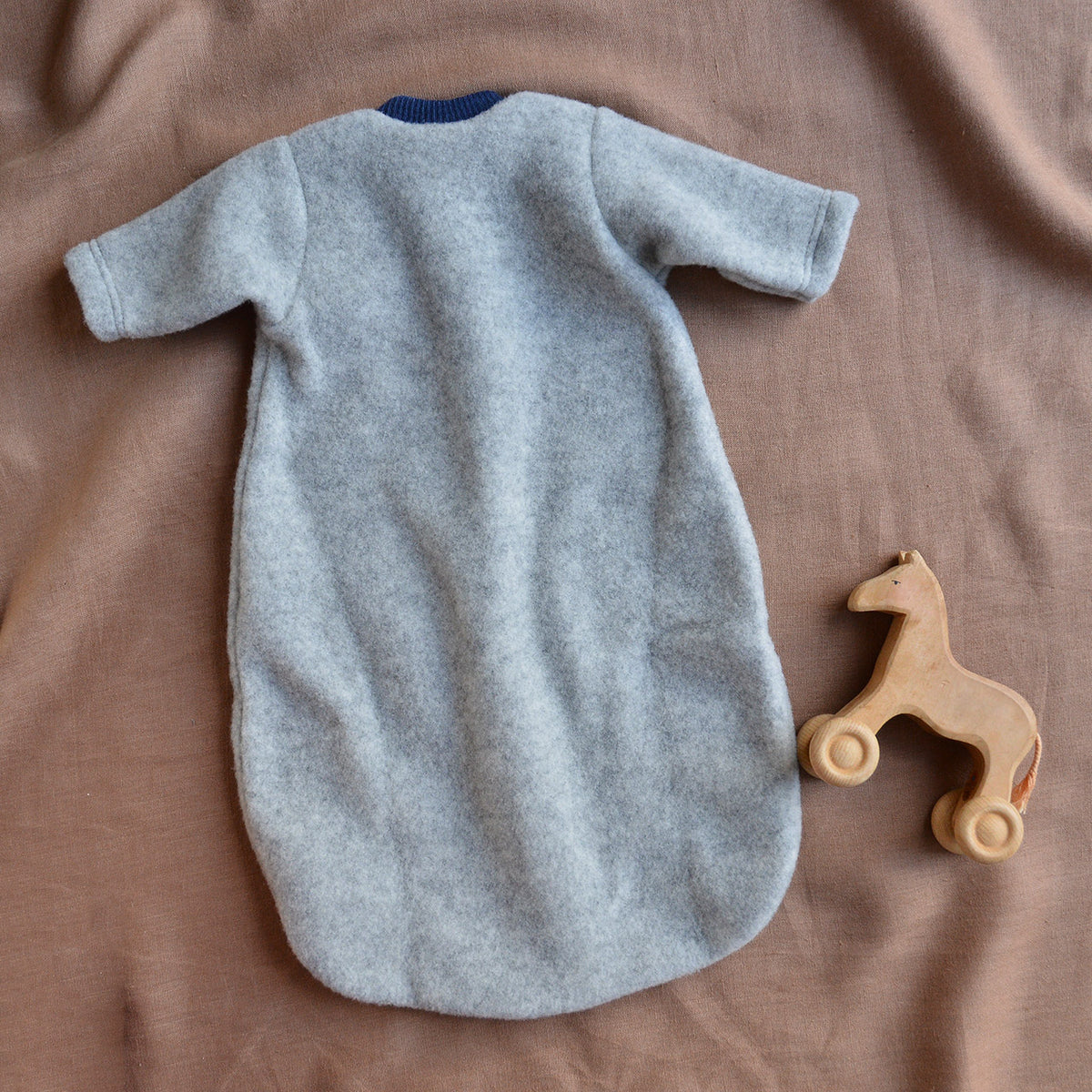 Wool Fleece Sleeping Bag With Arms (newborn-6m)