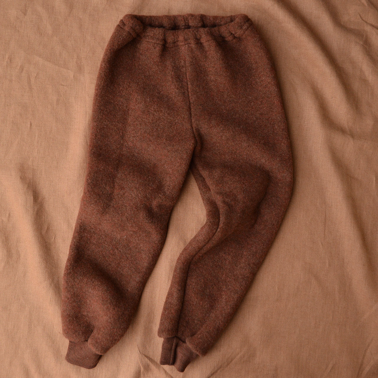 Child's Track Pants - 100% Organic Wool Fleece - Cinnamon (3-8y+) *Limited Edition